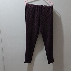 Checkered Black and Purple Pants